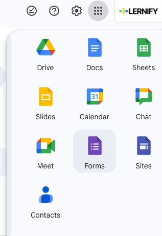 google docs google apps menu